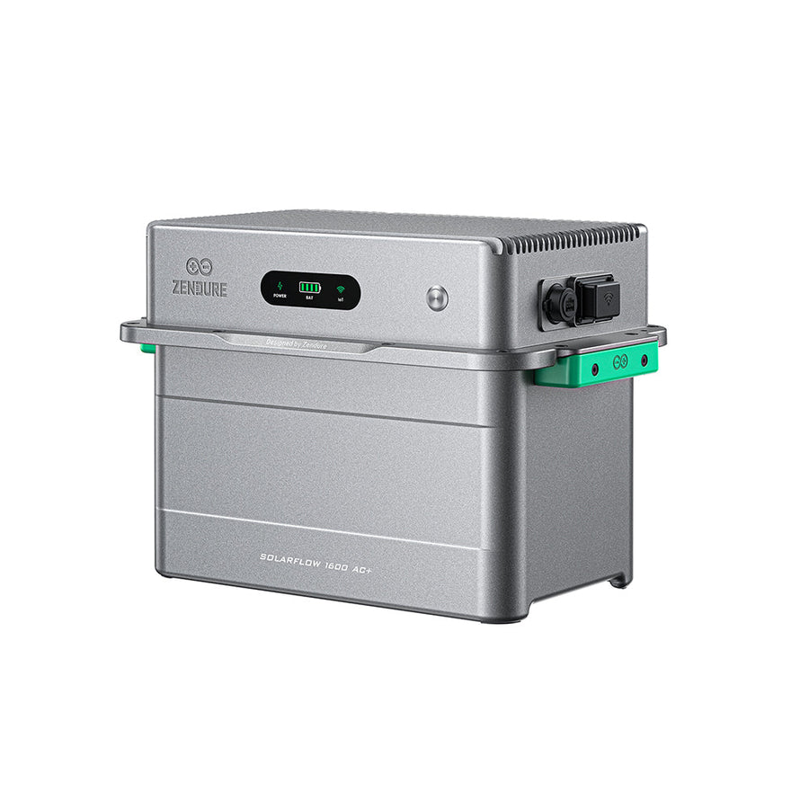 Zendure SolarFlow 1600 AC+ balcony solar battery storage in a grey housing