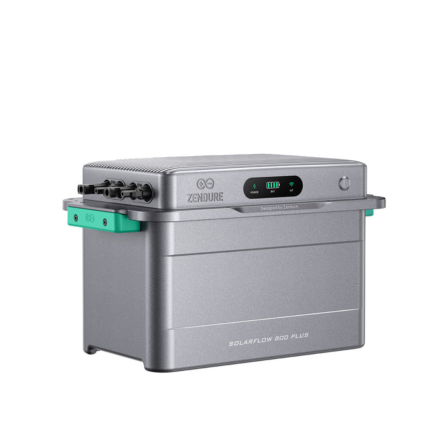 Zendure SolarFlow 800 Plus balcony solar battery storage with dual MPPT in a compact housing
