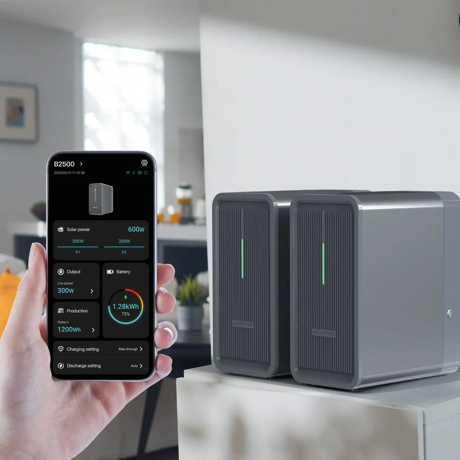 MARSTEK Saturn B2500-D balcony solar battery storage with 2.24 kWh capacity and IP65 protection