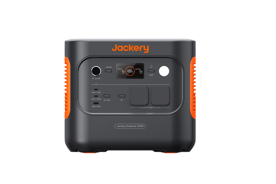Jackery Explorer 2000 v2 compact LiFePO4 power station with 2042 Wh and 2200 W