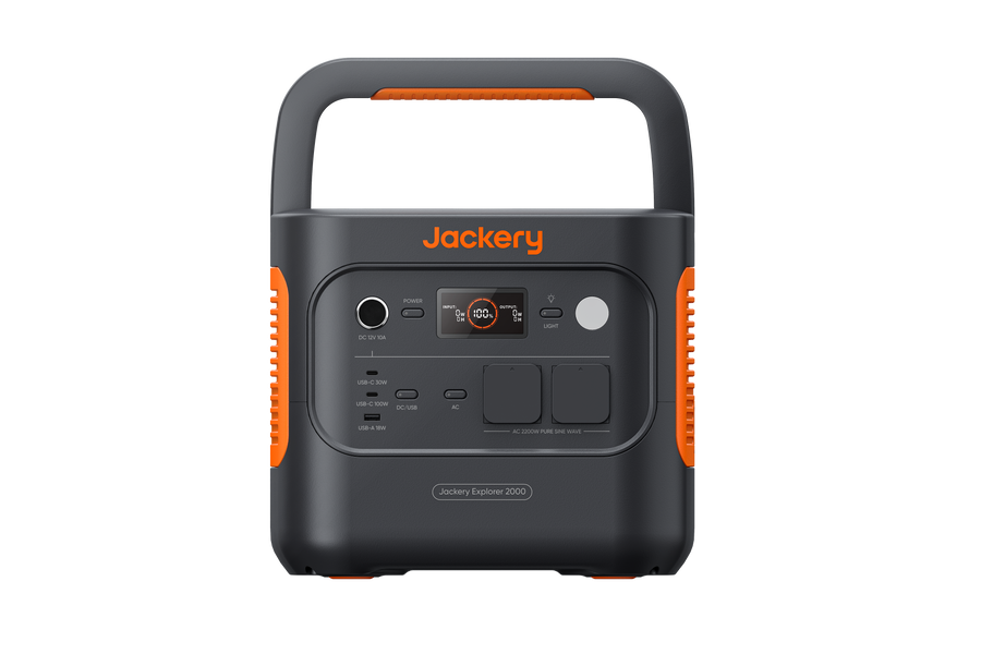 Jackery Explorer 2000 v2 compact LiFePO4 power station with 2042 Wh and 2200 W