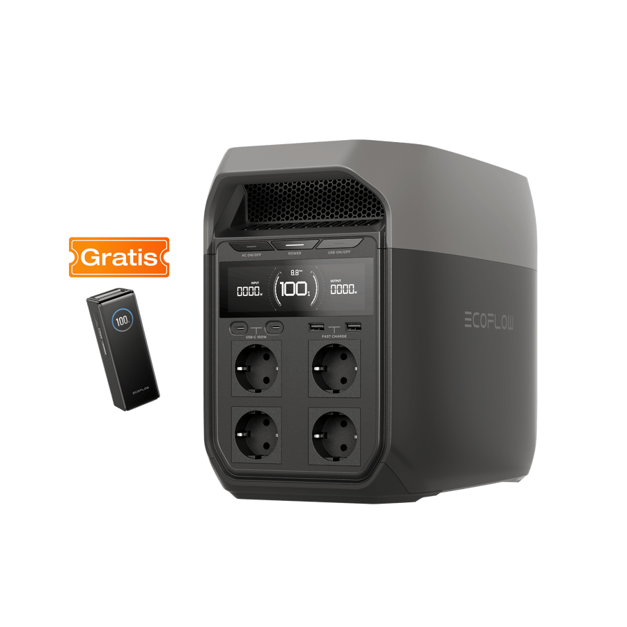 EcoFlow DELTA 3 Plus portable power station with X-Boost technology up to 3600 W