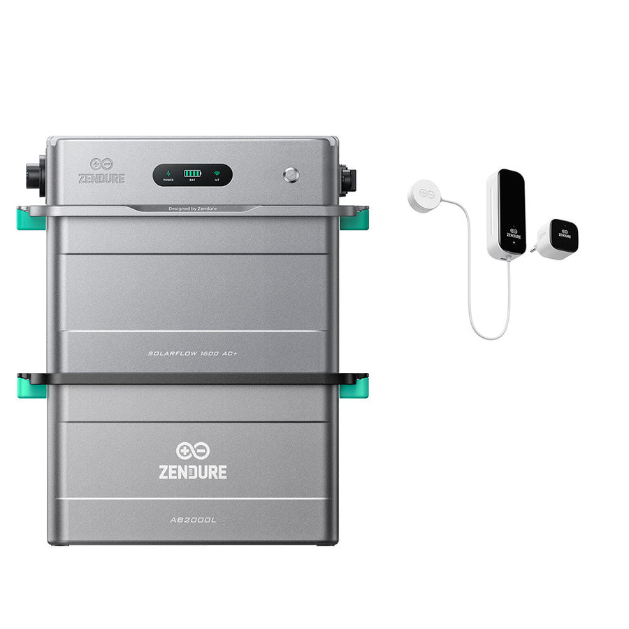 Zendure SolarFlow 1600 AC+ balcony solar battery storage in a grey housing