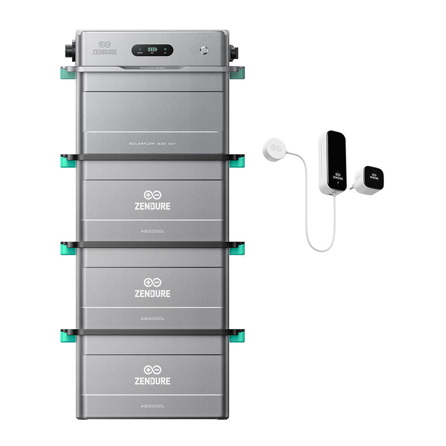 Zendure SolarFlow 1600 AC+ balcony solar battery storage in a grey housing