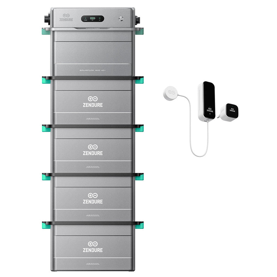 Zendure SolarFlow 1600 AC+ balcony solar battery storage in a grey housing