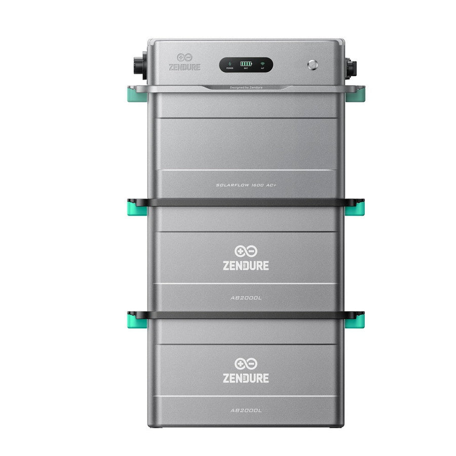 Zendure SolarFlow 1600 AC+ balcony solar battery storage in a grey housing