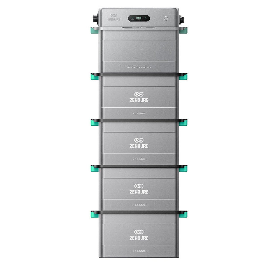 Zendure SolarFlow 1600 AC+ balcony solar battery storage in a grey housing