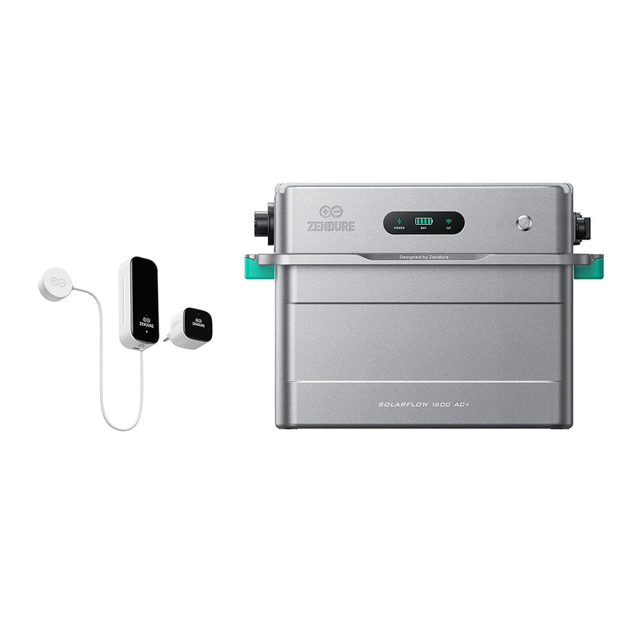 Zendure SolarFlow 1600 AC+ balcony solar battery storage in a grey housing