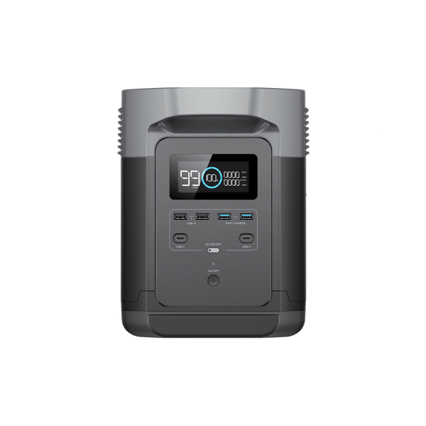 EcoFlow DELTA portable power station with 1260 Wh capacity and 6 AC outlets